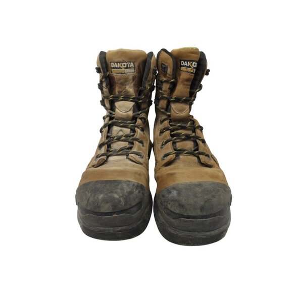 Dakota Work PRO Men's 8" 8300 Comp. Toe Comp. Plate Work Boots Brown Size 9M - Picture 2 of 8